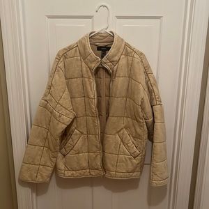 Forever 21 Quilted Zip Up Jacket